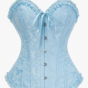 LACE-UP BUSTIER CORSET-WAIST CINCHER SHAPEWEAR LINGERIE-SIZE XL-WOMEN BY VRAPO